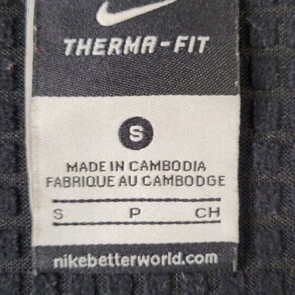 Nike Running Jacket Women Size S Black and Gray Snap Front Zip Pockets Thumbhole - Picture 10 of 14